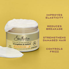 SheaMoisture Acondicionador sin enjuague desenredo con peine.