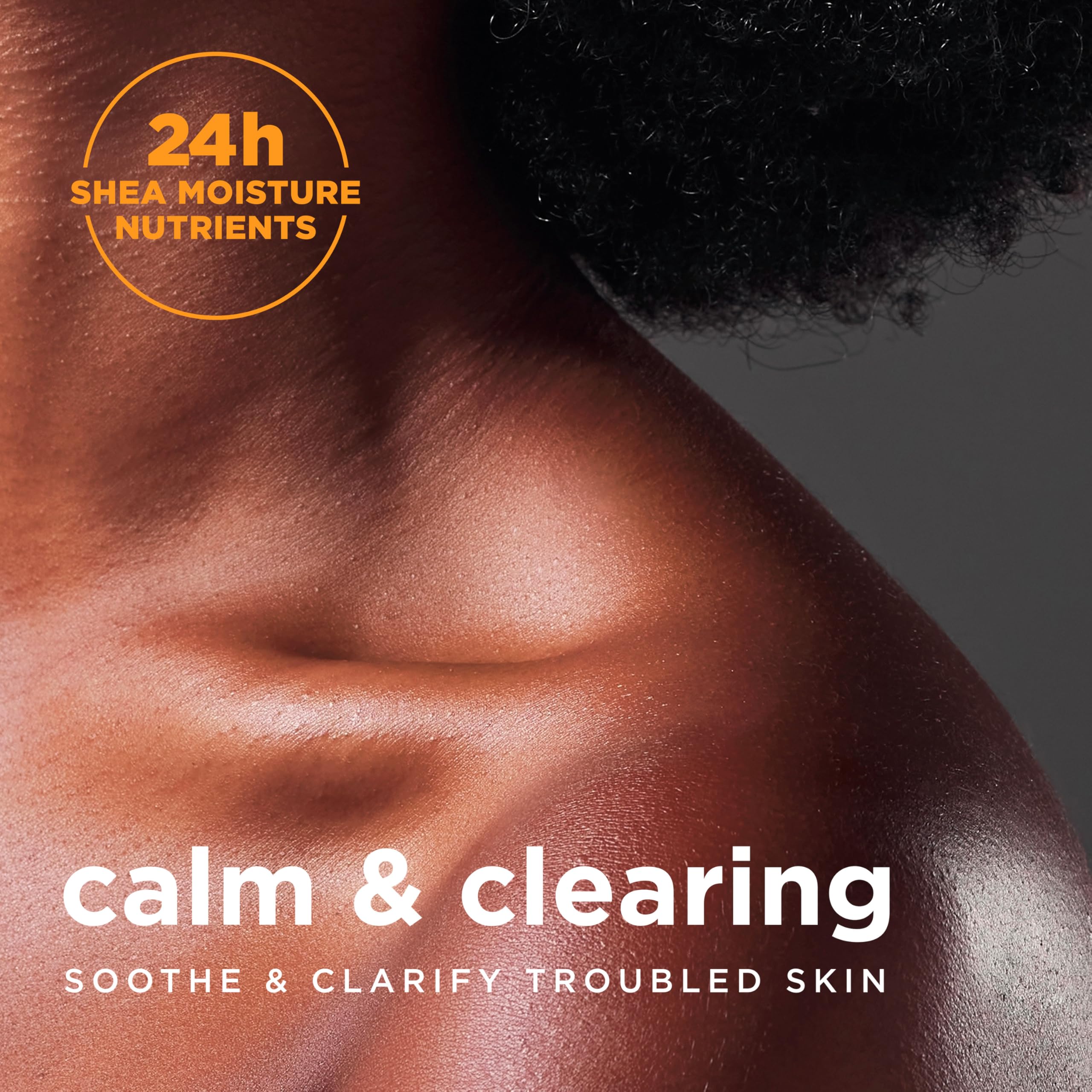 Sheamoisture African Black Soap bar provides 24h moisture for glow.