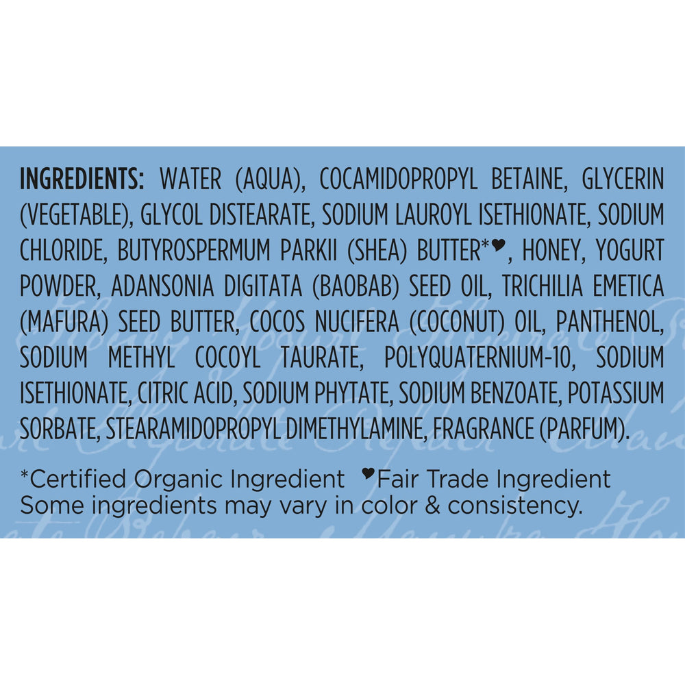 Bottle label indicates suitability for all hair types