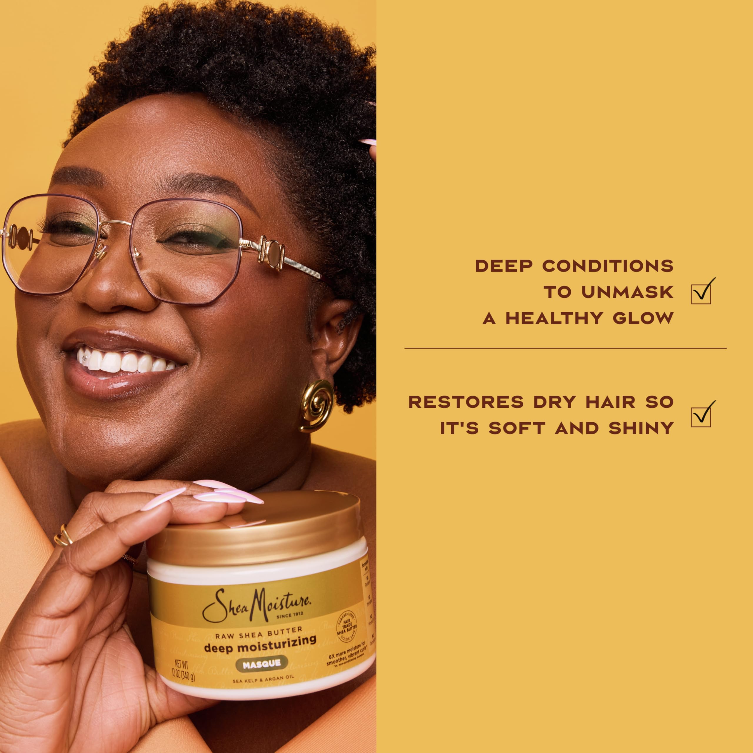 SheaMoisture aplicacion-cabello-dano, revitaliza mechones secos.