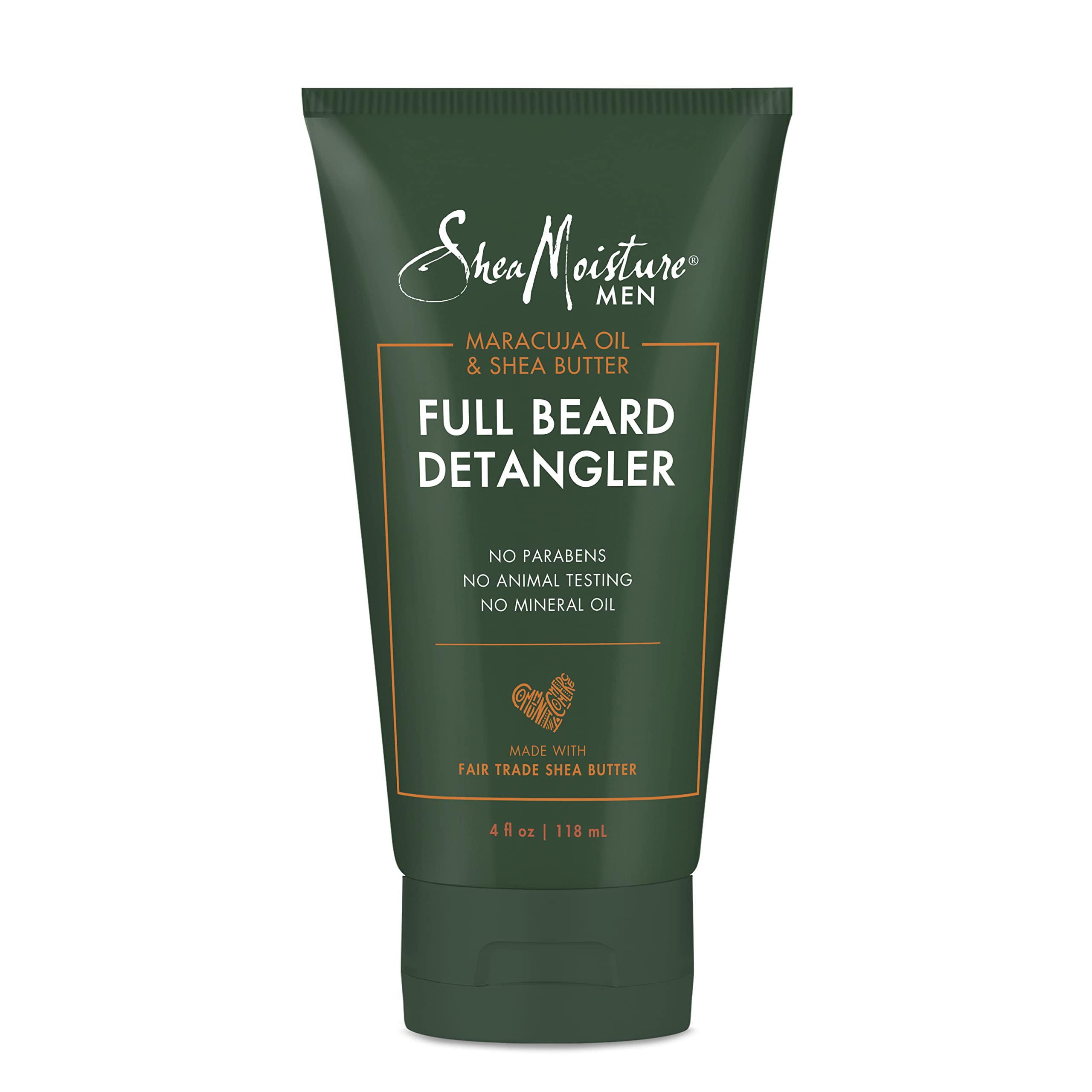 Sheamoisture beard detangler bottle eases knots for smoother grooming.