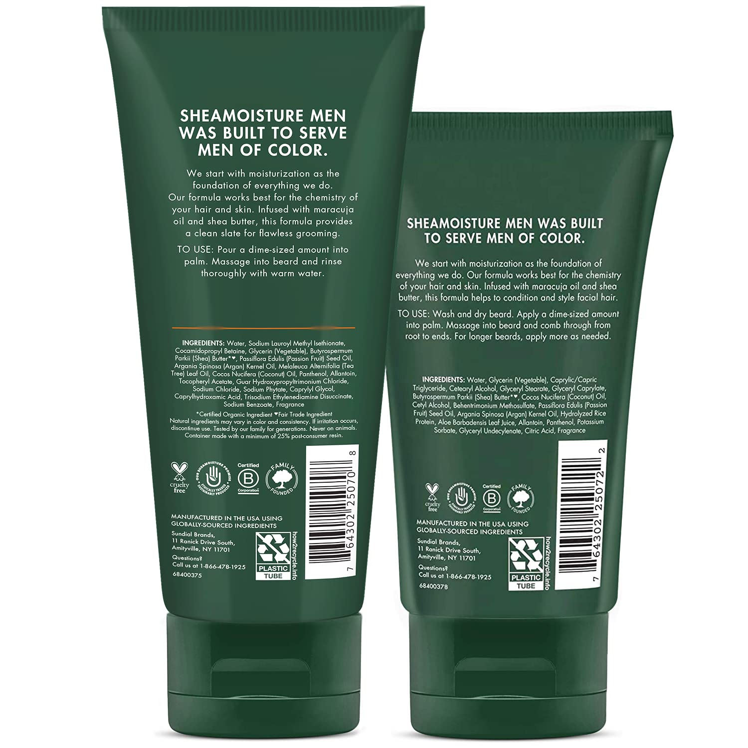 Sheamoisture beard detangler bottle smooths tangles for easier styling