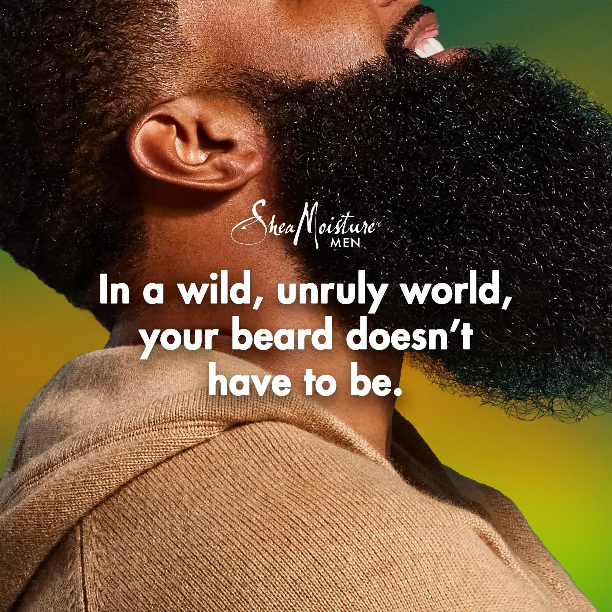Sheamoisture beard care kit on display with packaging