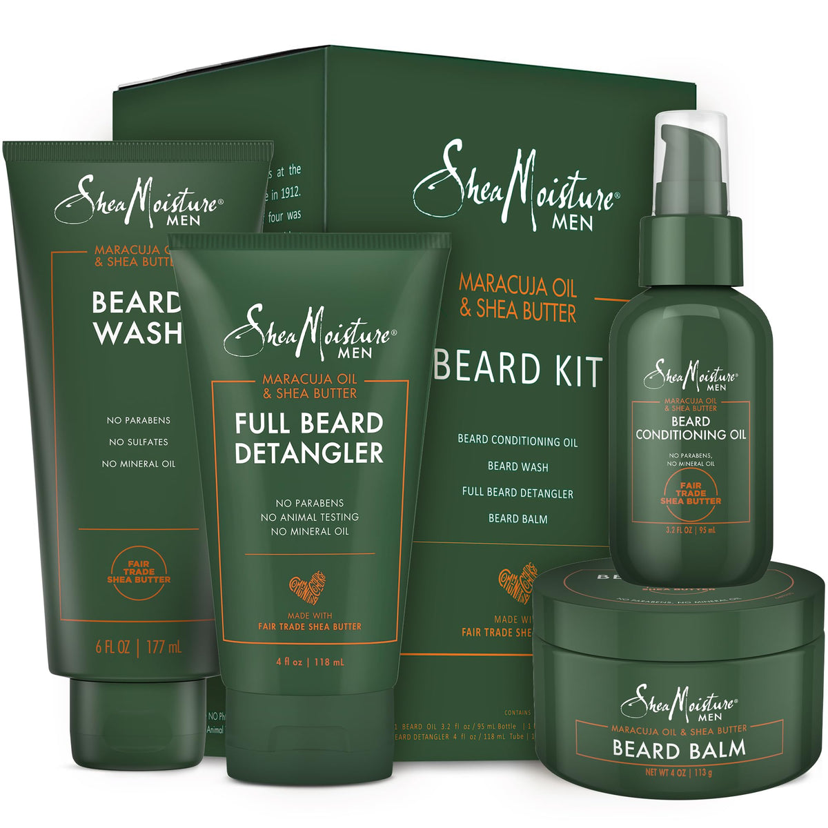 Sheamoisture beard wash bottle for refreshed, clean beard feel