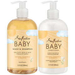 Set de cuidado SheaMoisture para bebé en estuche, ideal regalo de maternidad.