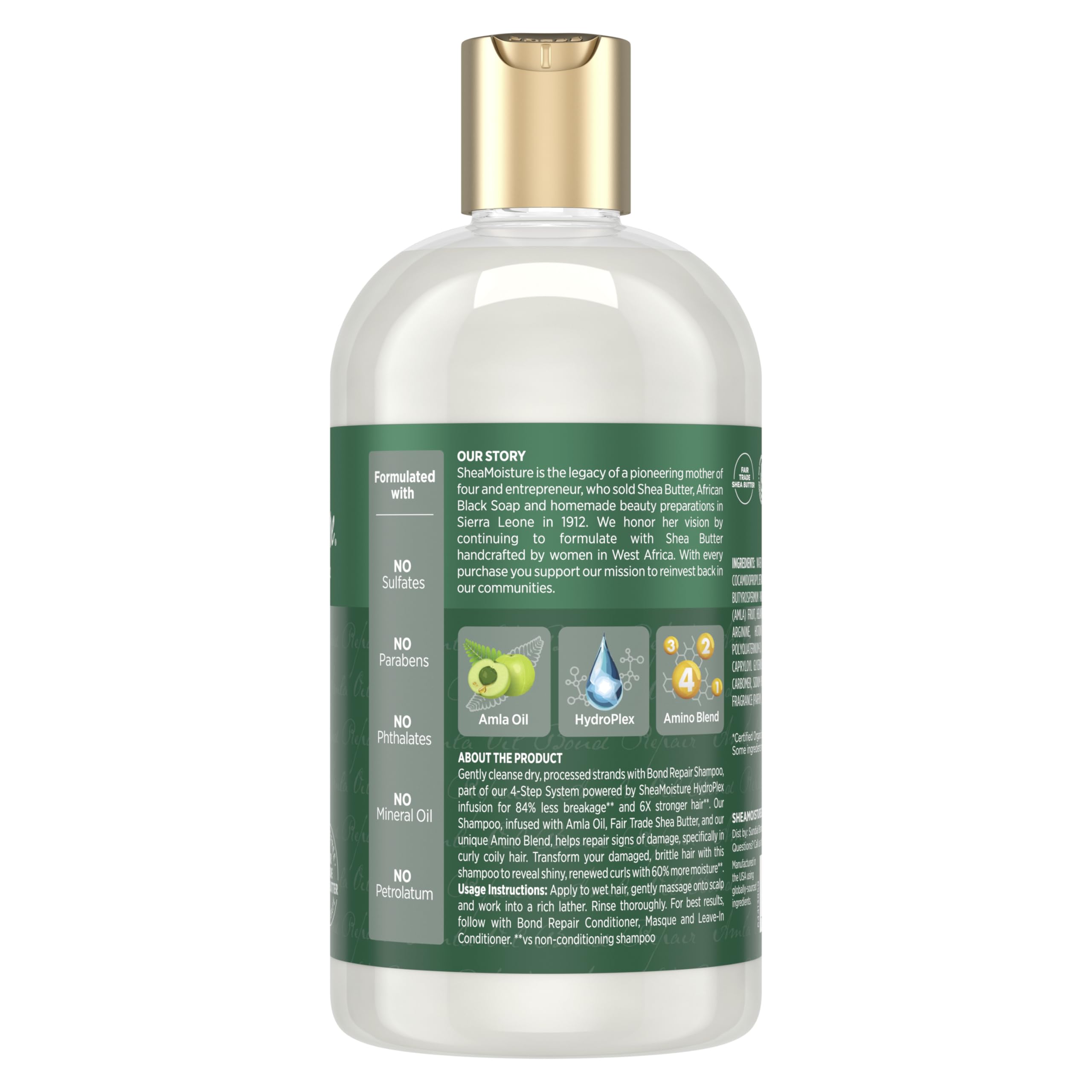 SheaMoisture Bond Repair Shampoo: ingrediente amla-oil, aceite de amla.