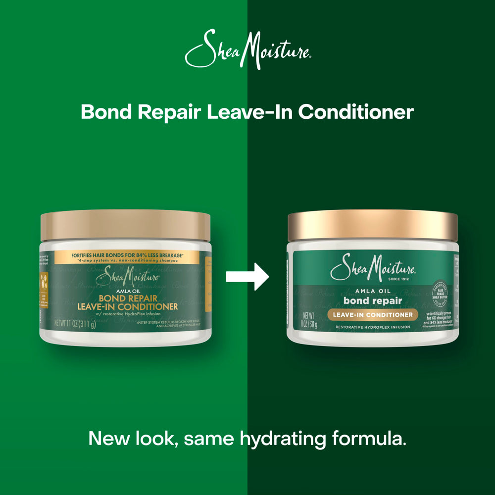SheaMoisture Bond Repair Leave-In: textura cremosa para aplicación suave.