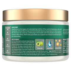 Bottle of SheaMoisture Bond Repair Masque with amla oil highlights nourishing formula for stronger hair
