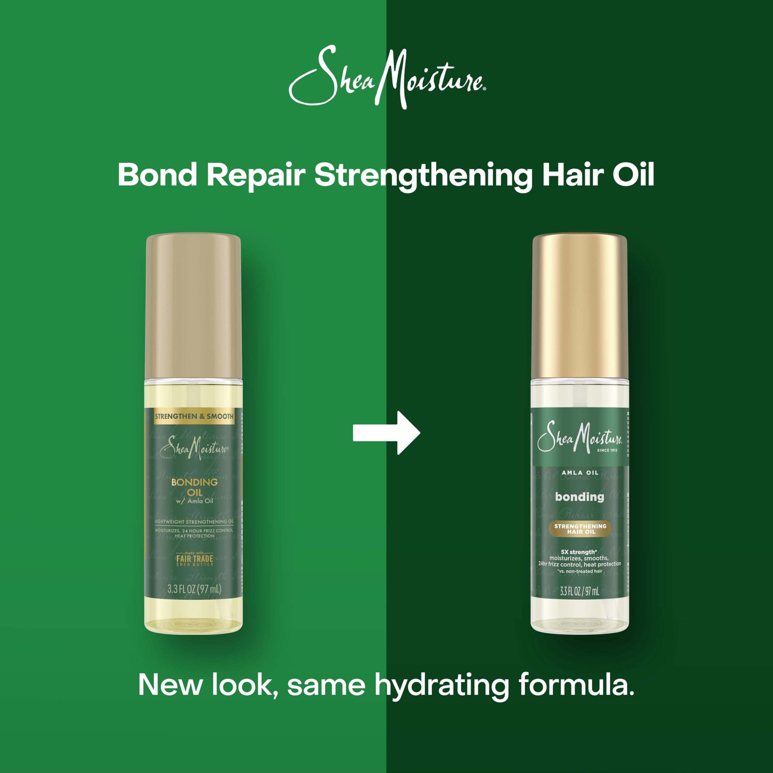 SheaMoisture Bonding Oil; aplicación suave que protege el cabello durante el peinado.