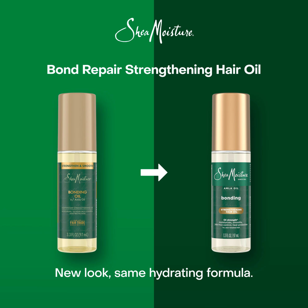 SheaMoisture Bonding Oil; aplicación suave que protege el cabello durante el peinado.