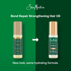 SheaMoisture Bonding Oil; aplicación suave que protege el cabello durante el peinado.