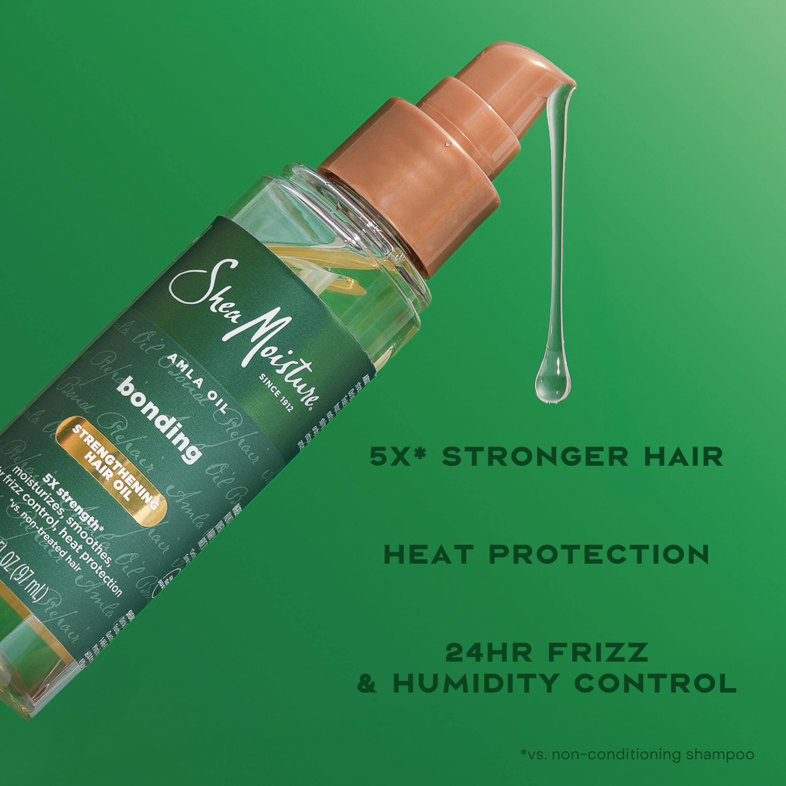 SheaMoisture Bonding Oil; protección de calor ligero para peinado diario.