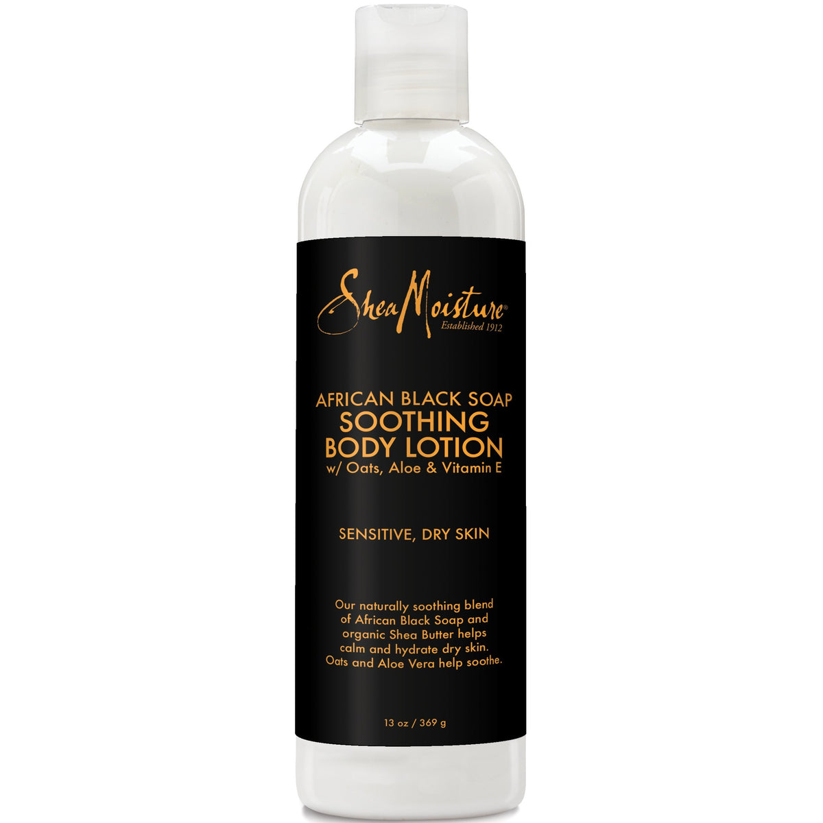 SheaMoisture loción corporal en botella, hidratación suave para piel seca