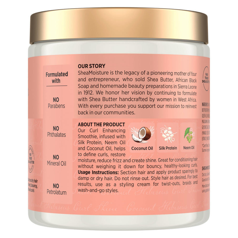 SheaMoisture: brillo e hidratación para rizos con tacto sedoso.