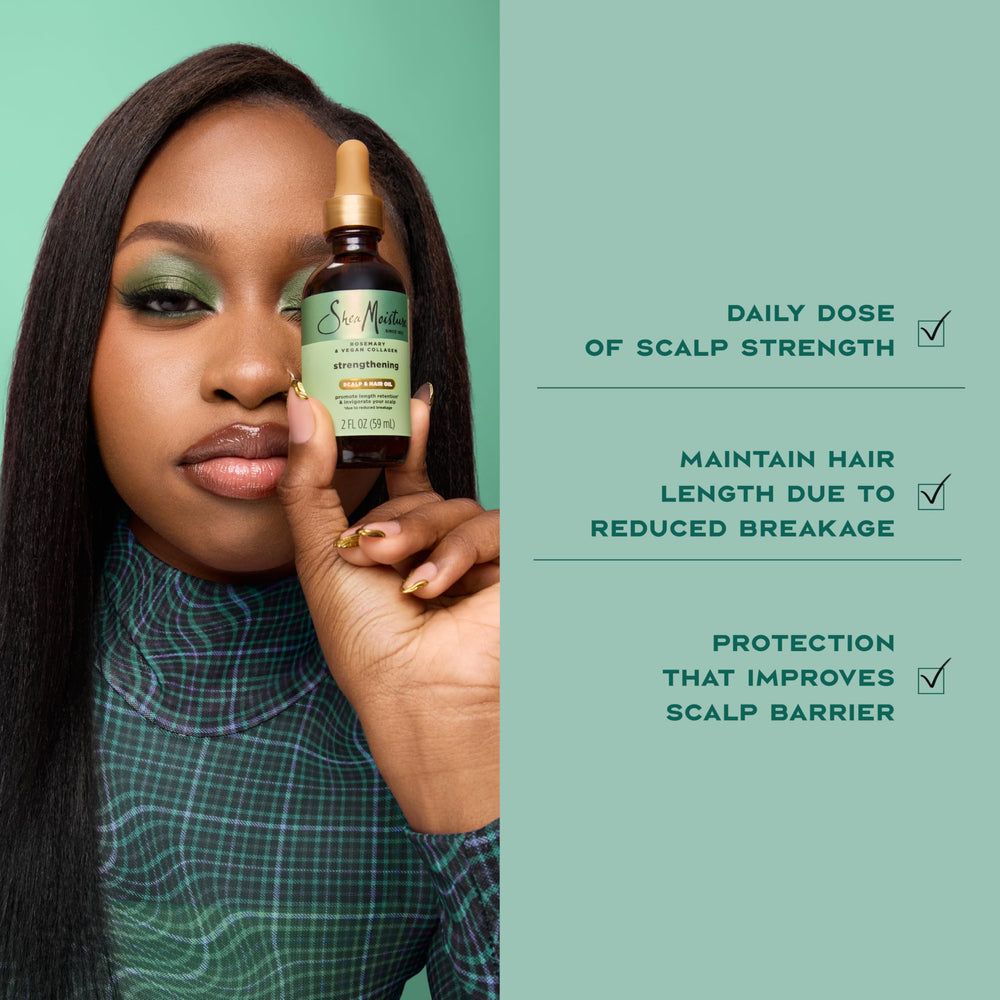 Hidratación intensiva para cabello y cuero cabelludo con SheaMoisture.