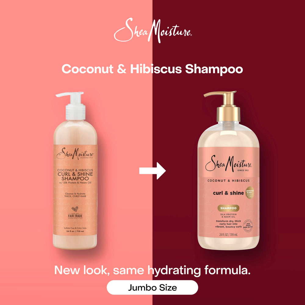 Champú SheaMoisture Coco Hibisco hidrata y mejora la elasticidad de rizos.