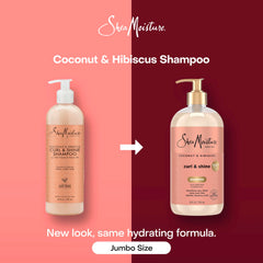 Champú SheaMoisture Coco Hibisco hidrata y mejora la elasticidad de rizos.