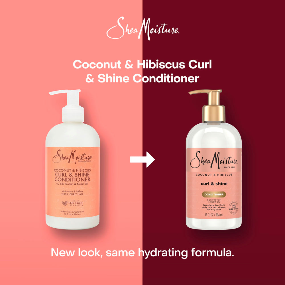 Aplicación con peine para desenredar rizos con SheaMoisture Coco Hibisco.