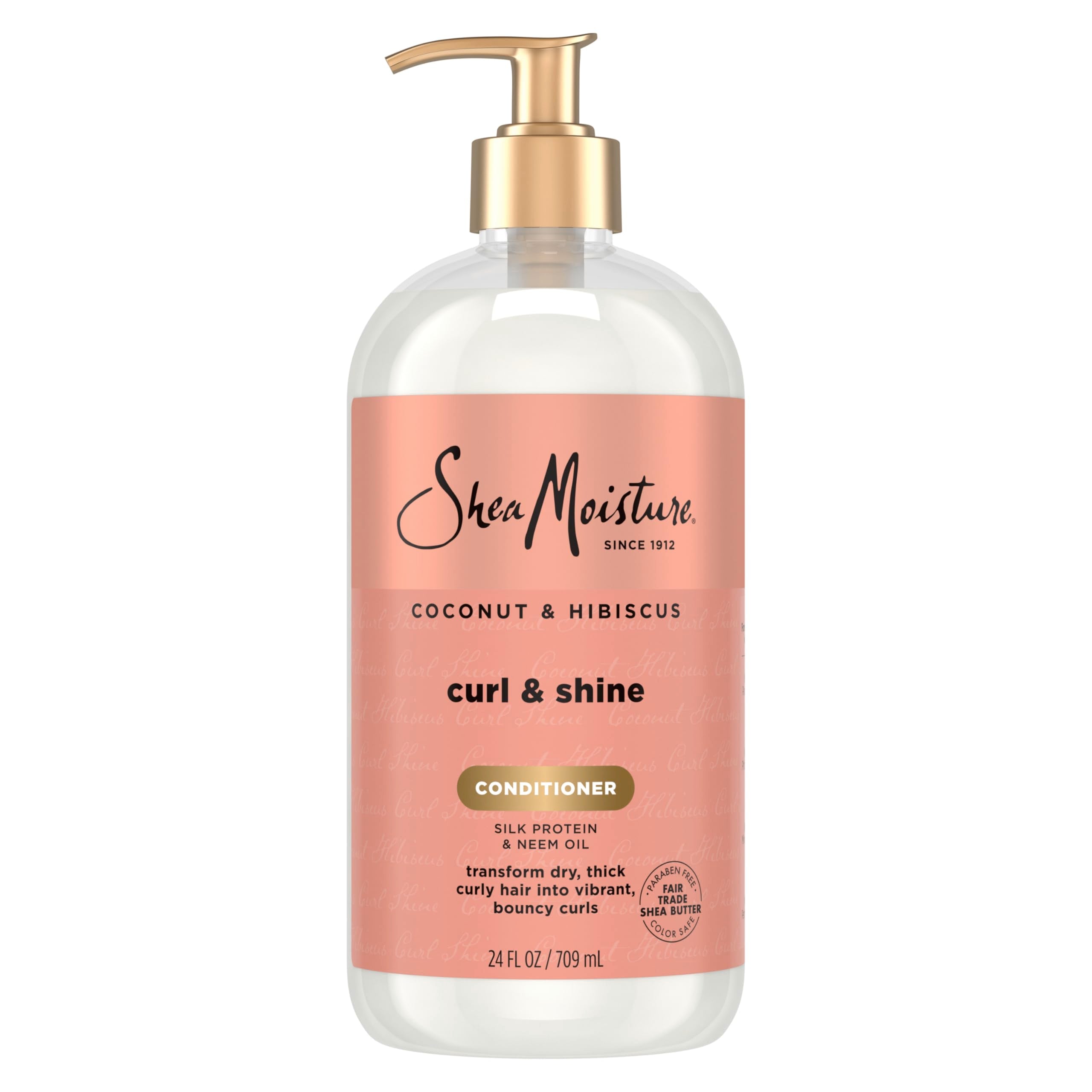 Acondicionador SheaMoisture Coco Hibisco: botella que aporta hidratación y definición a rizos.