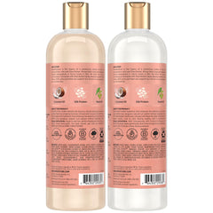 Sheamoisture Coconut and Hibiscus conditioner bottle delivers moisture for defined curls
