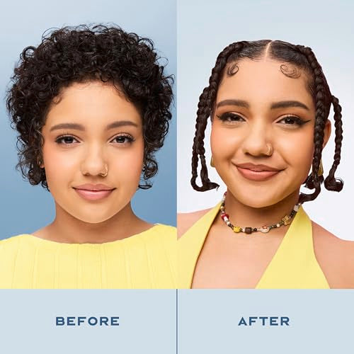 Frasco de SheaMoisture con envase reciclable para cuidado responsable.