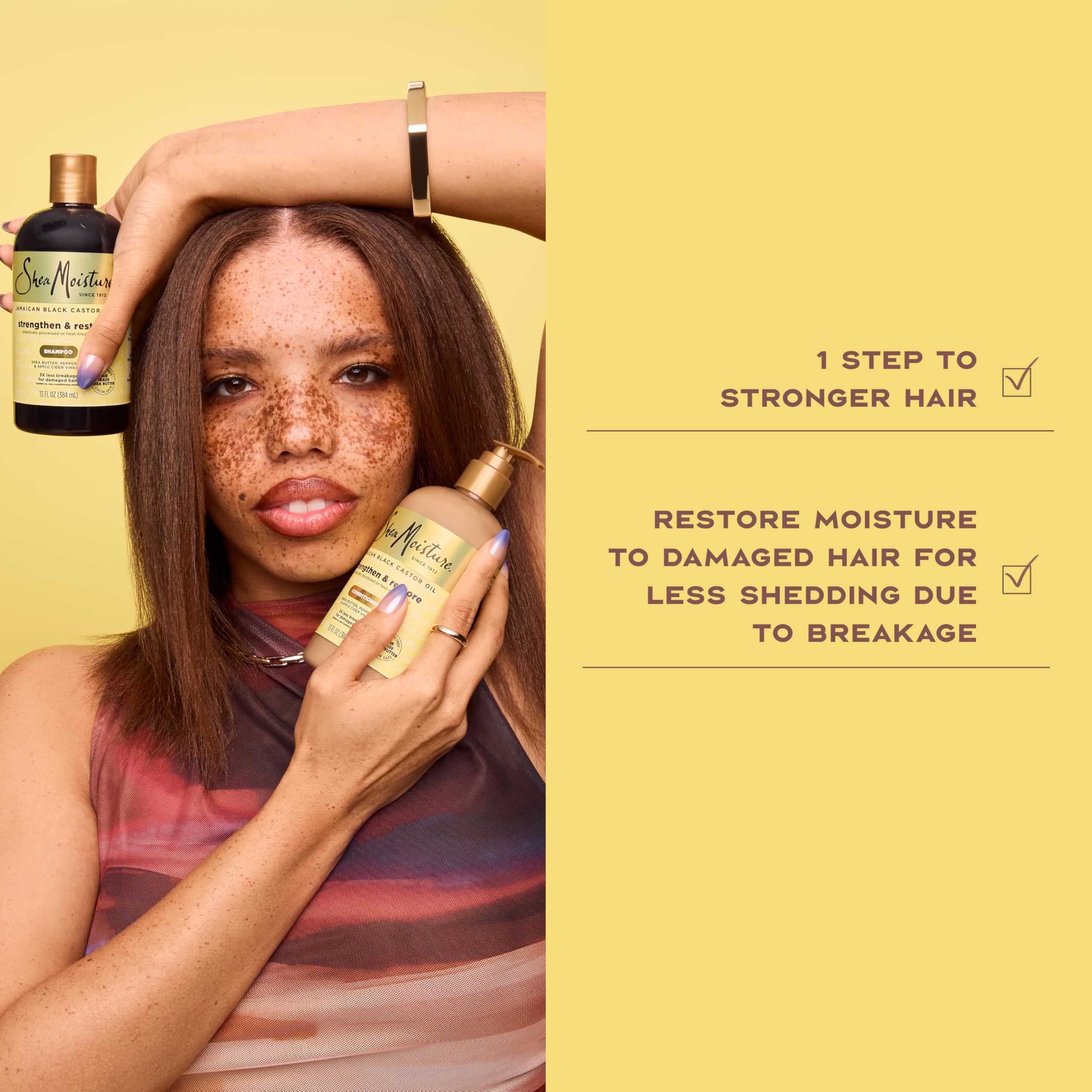 Condicionador SheaMoisture facilita cabello desenredado y sin tirones