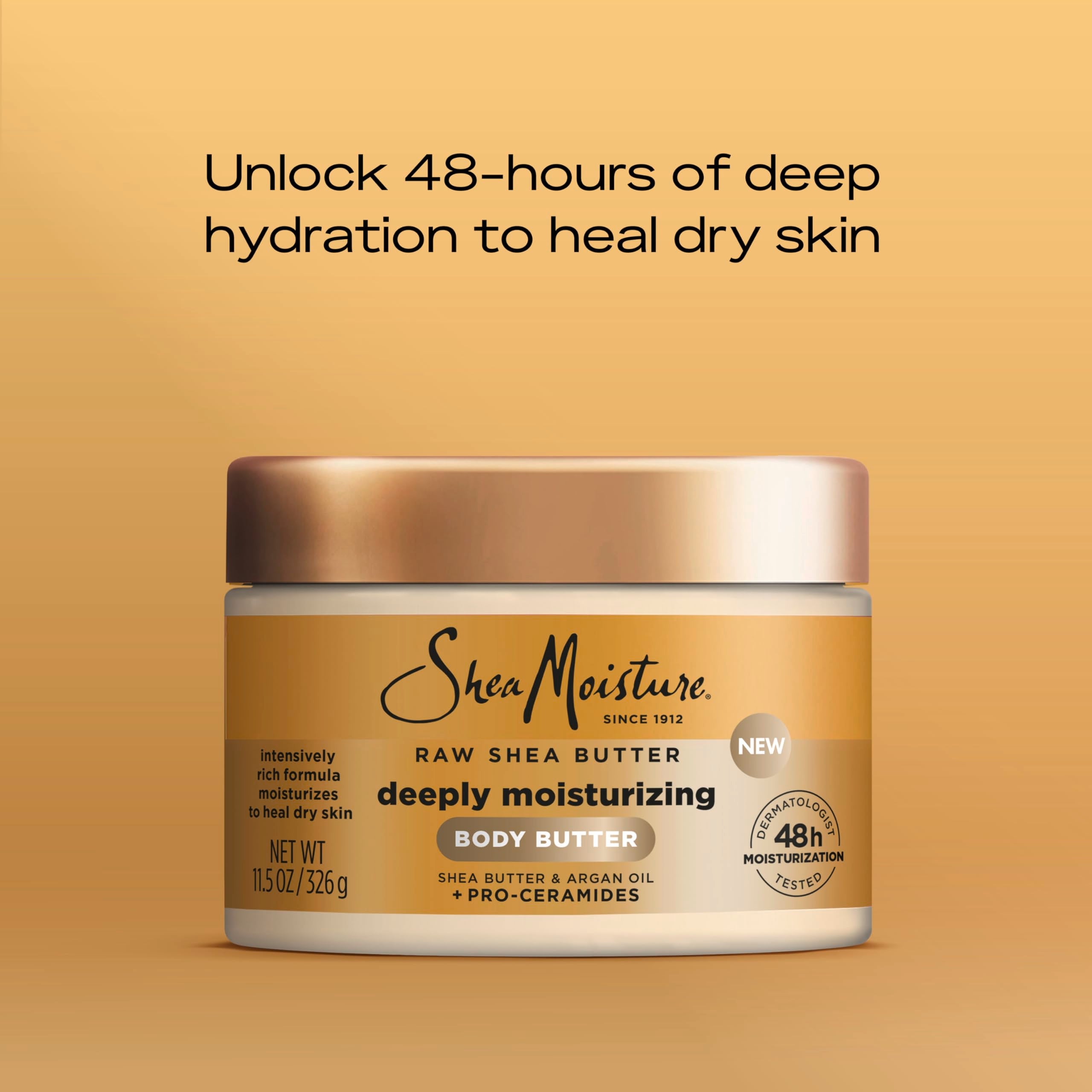 SheaMoisture crema corporal textura cremosa se absorbe rápido.