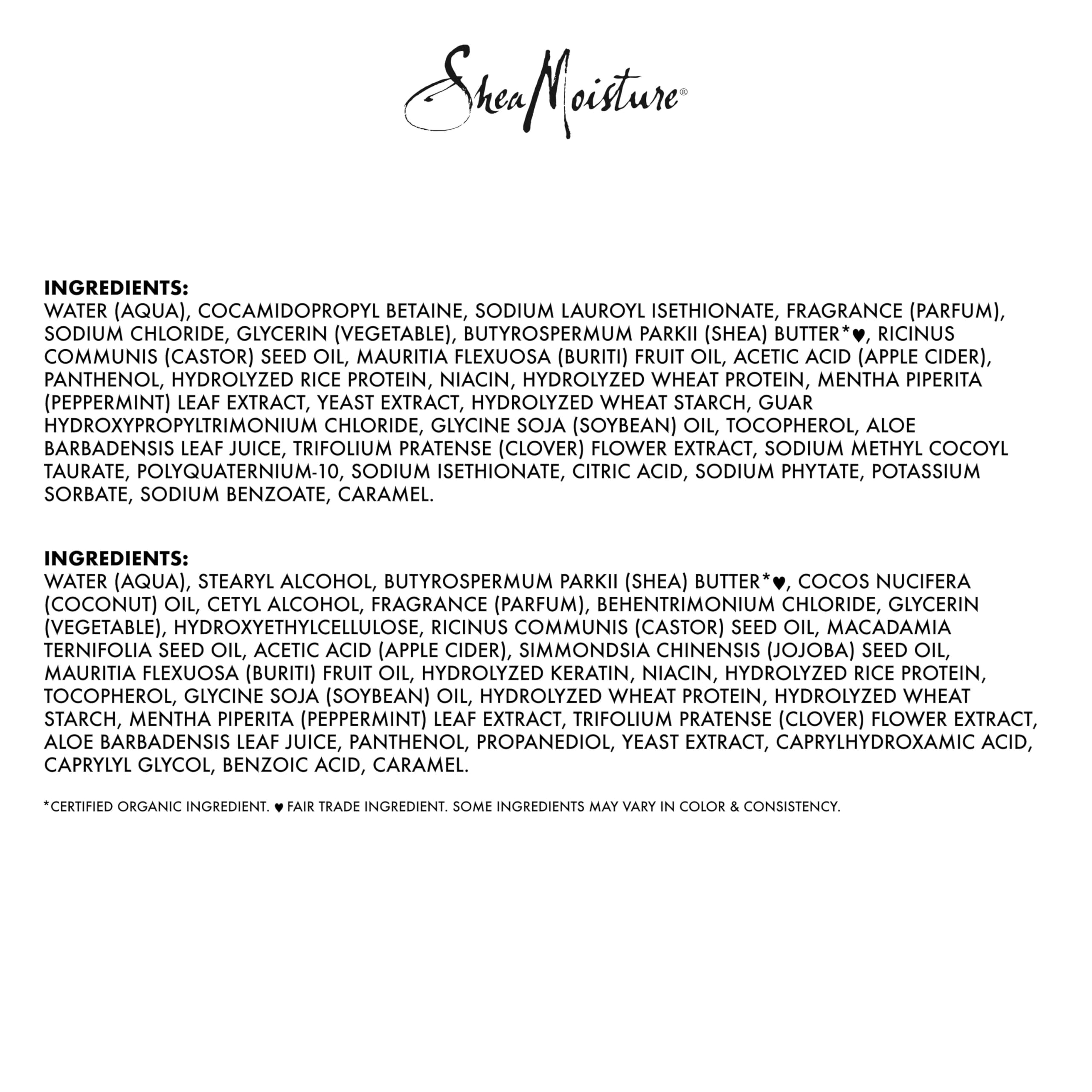 Cruelty-free logo indicating ethical hair care from SheaMoisture.