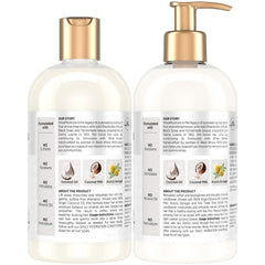 Sheamoisture daily hydration conditioner bottle with coconut oil for detangled strands