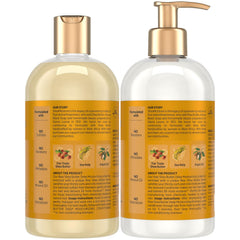 SheaMoisture deep moisturizing conditioner bottle emphasizes smooth detangling and bounce.
