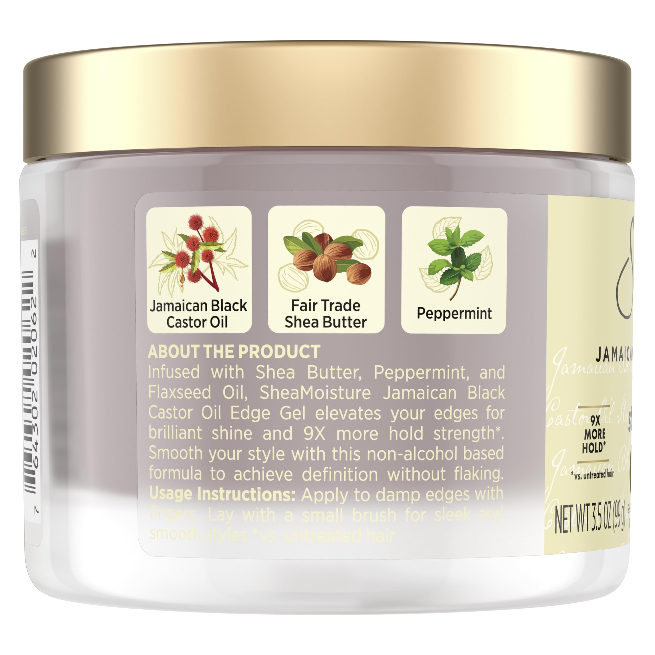SheaMoisture Edge Control Flaxseed apply demonstrates easy smoothing on damp hair