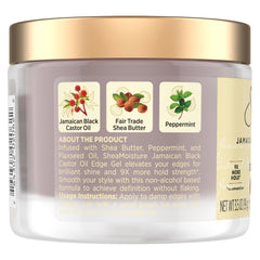 SheaMoisture Edge Control Flaxseed apply demonstrates easy smoothing on damp hair