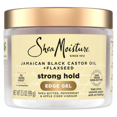 SheaMoisture Edge Control jar shows long-lasting hold with gentle shine