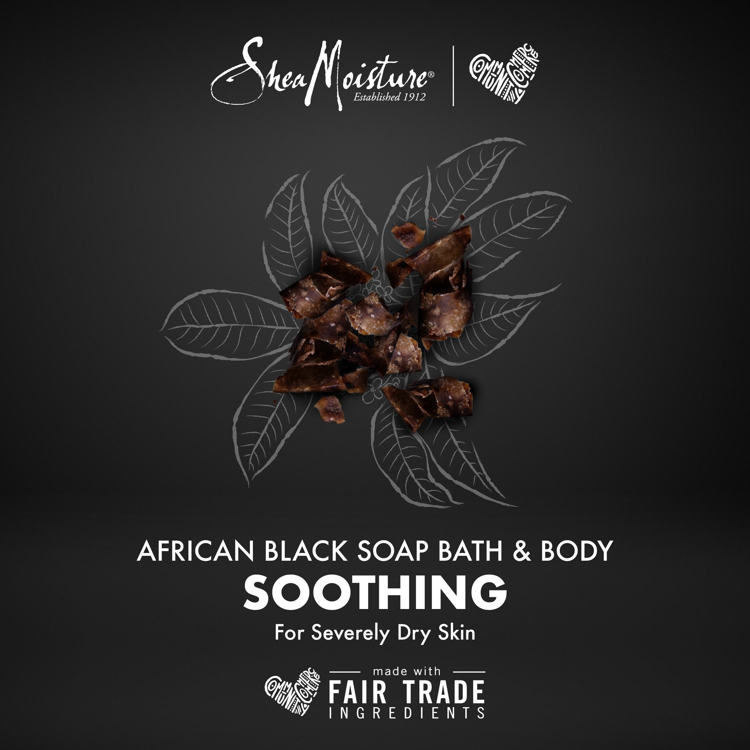 SheaMoisture envase con diseño natural para cuidado diario
