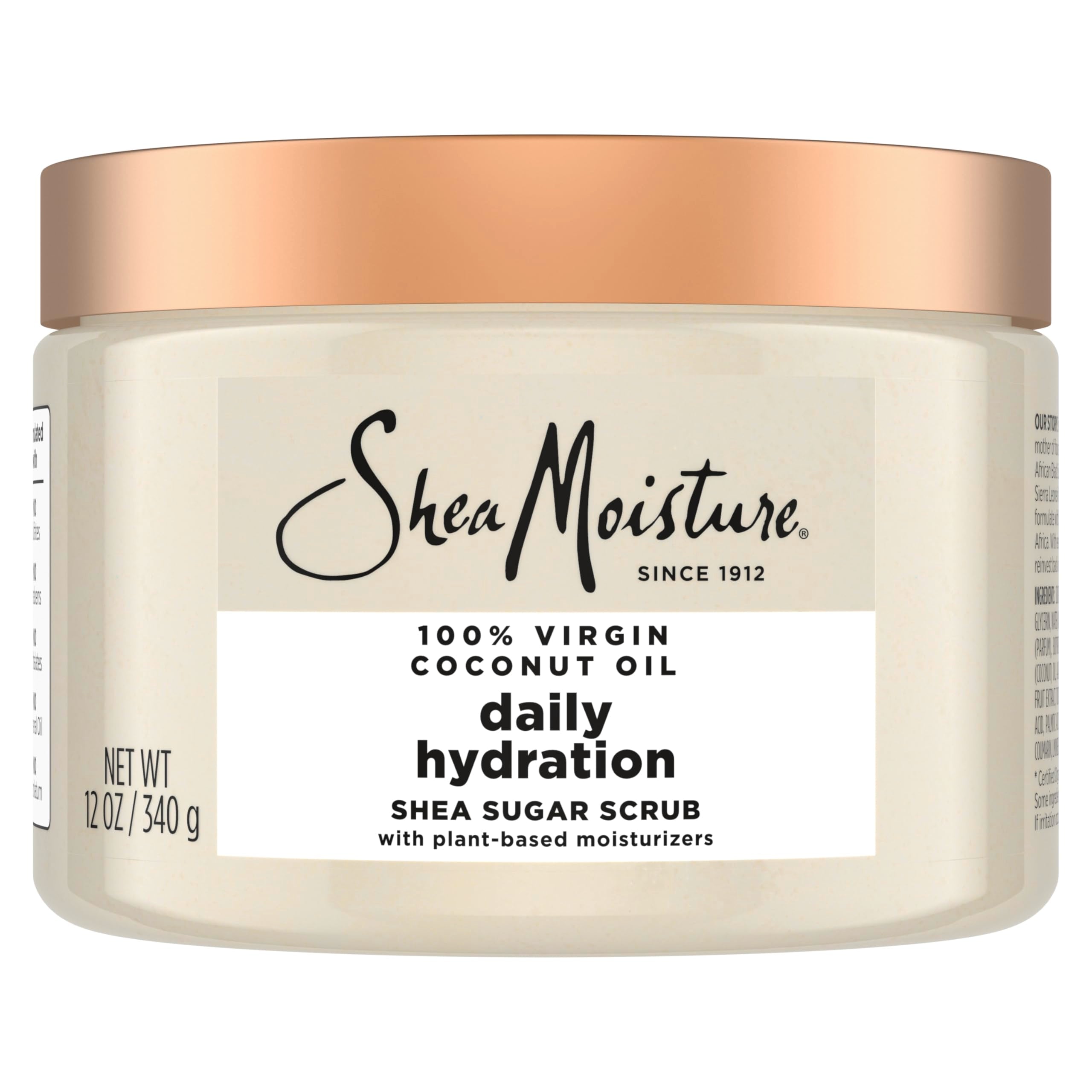 SheaMoisture exfoliante corporal azucar envase: hidratación suave para piel con melanina