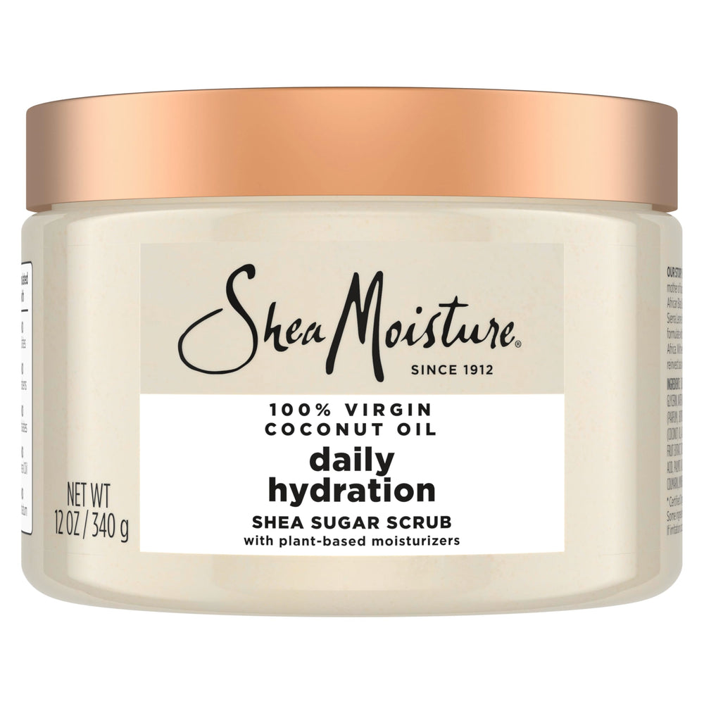 SheaMoisture exfoliante corporal azucar envase: hidratación suave para piel con melanina