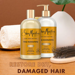 SheaMoisture fair trade shea butter jar underscores sustainable hydration.