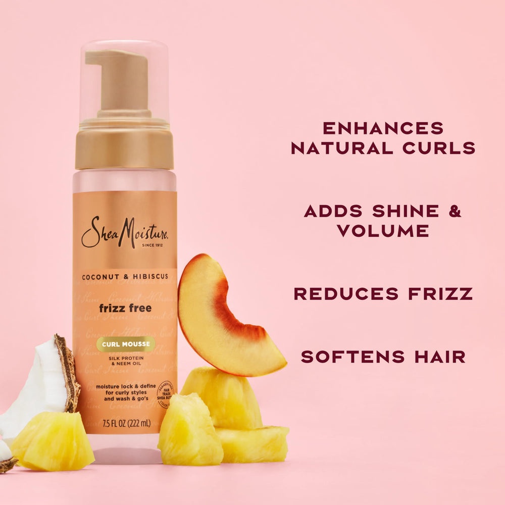 Fair Trade Shea Butter powering moisture for defined curls with SheaMoisture.