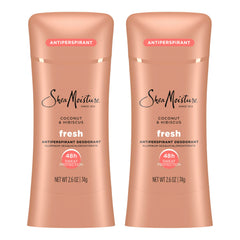 Sheamoisture Fresh Coconut Hibiscus antiperspirant stick for long-lasting freshness.