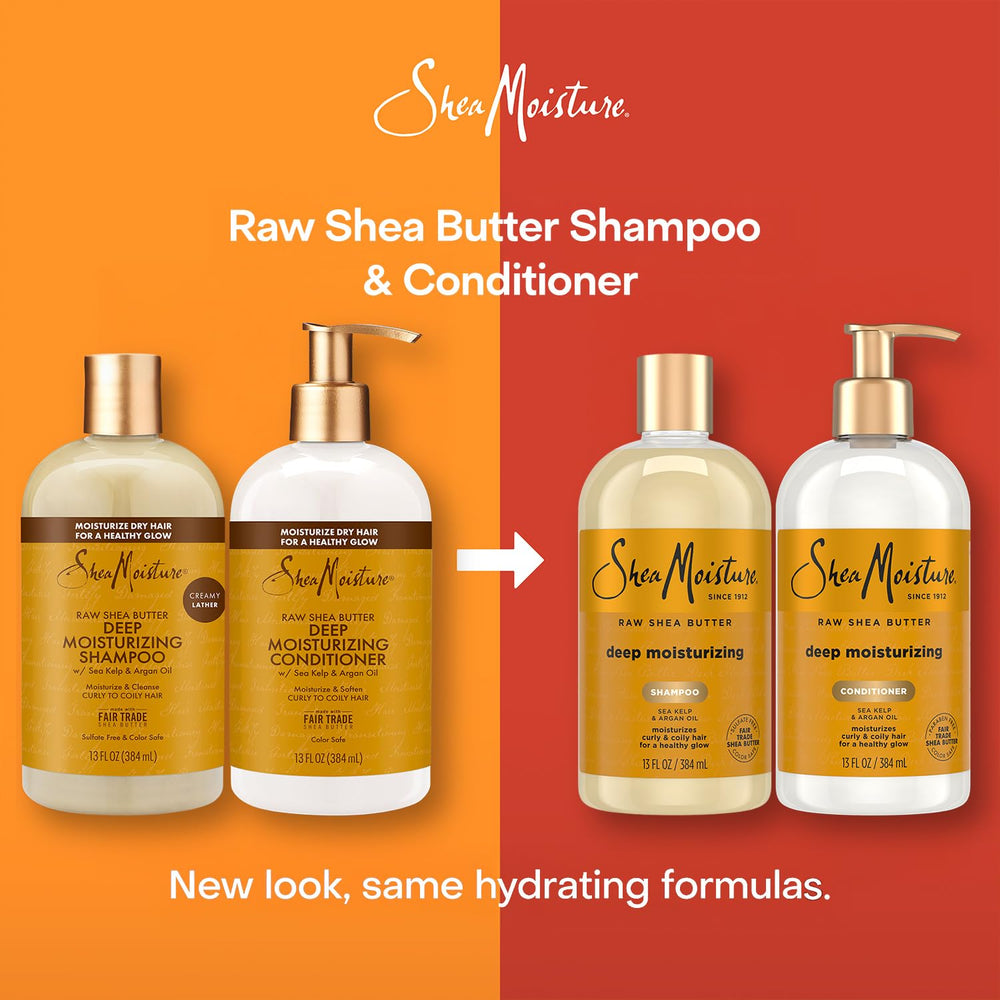 SheaMoisture frizz control closeup hints calmer hair and smoother finish.