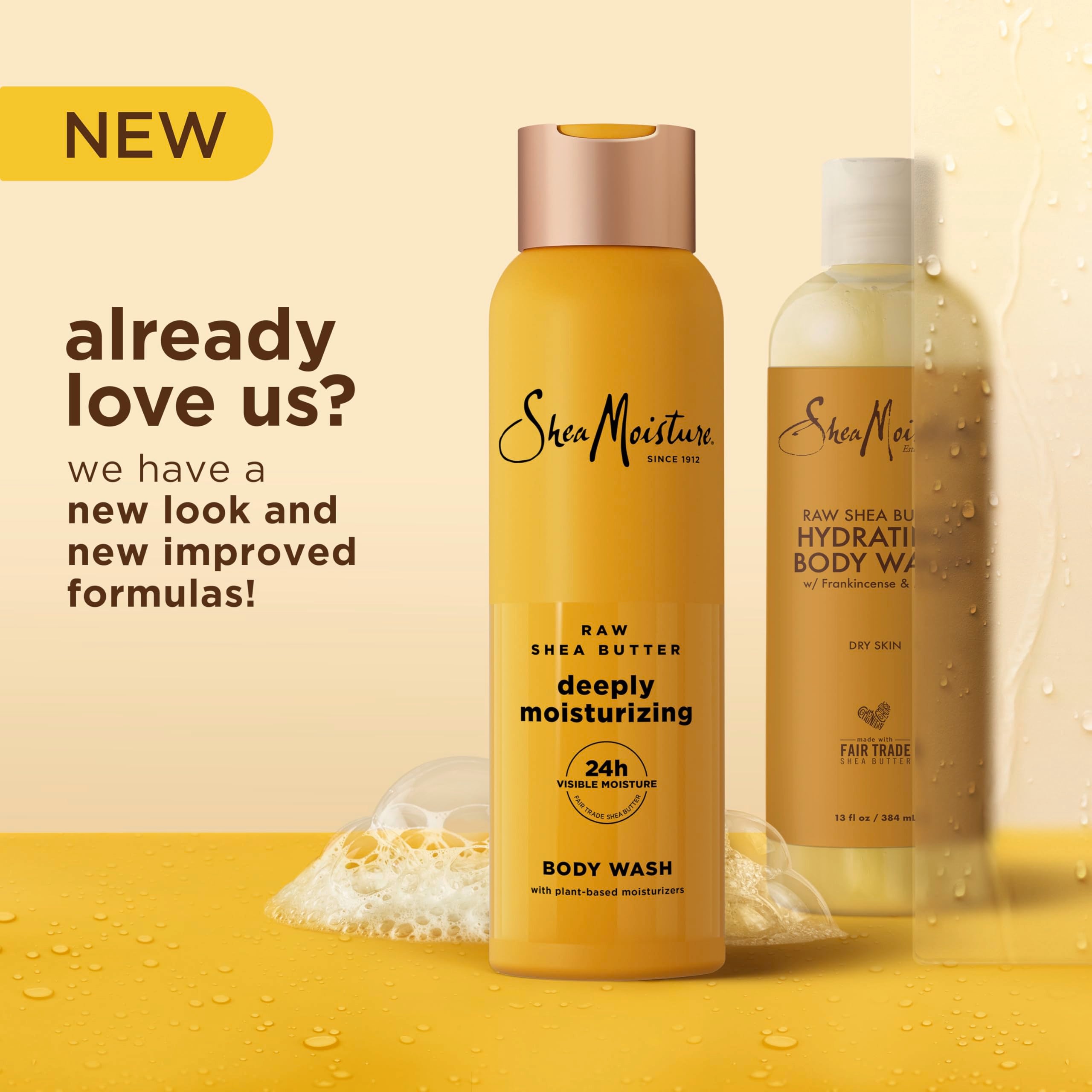 SheaMoisture gel de ducha con manteca de karité cruda, aplicación en la ducha