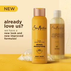 SheaMoisture gel de ducha con manteca de karité cruda, aplicación en la ducha