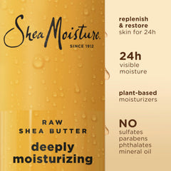 SheaMoisture gel de ducha con manteca de karité cruda, incienso y mirra para una experiencia calmante