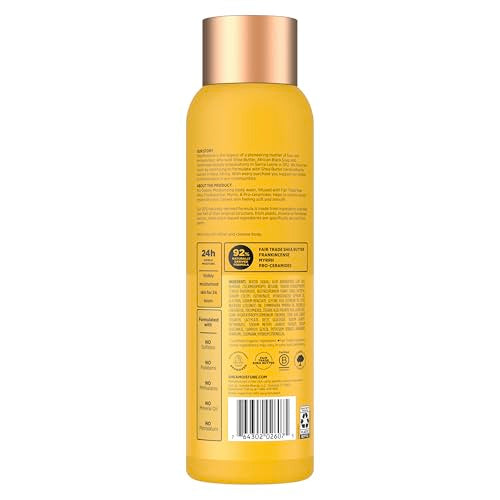 SheaMoisture gel de ducha con manteca de karité cruda, emulsión que reparte gotas hidratantes