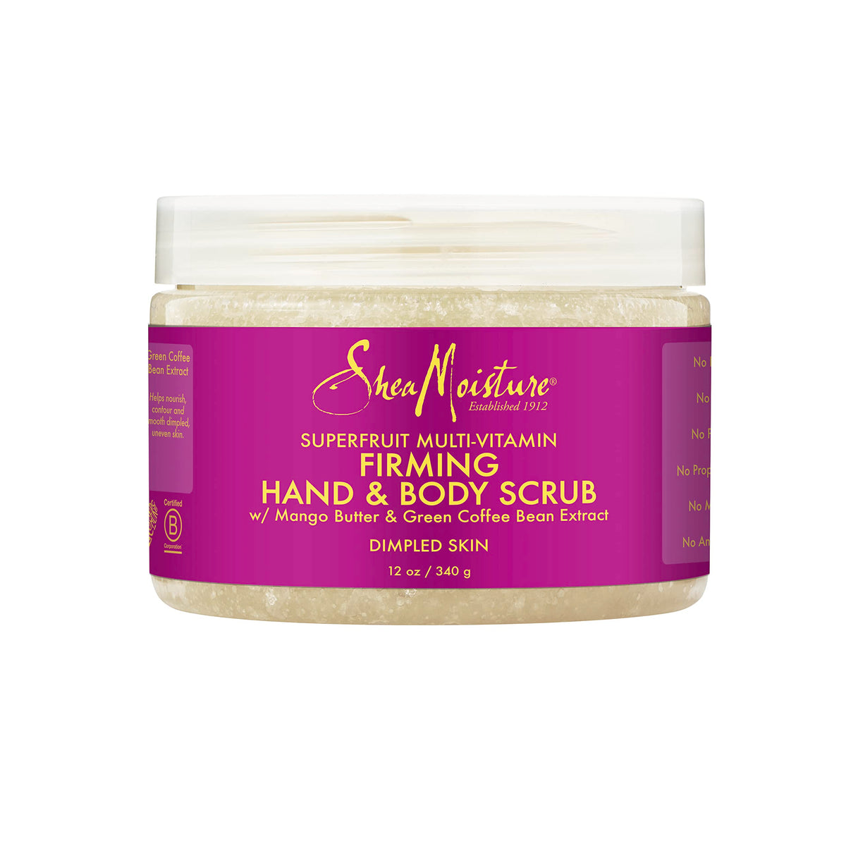 Sheamoisture Hand and Body Exfoliator SuperFruit texture close-up for smoother skin