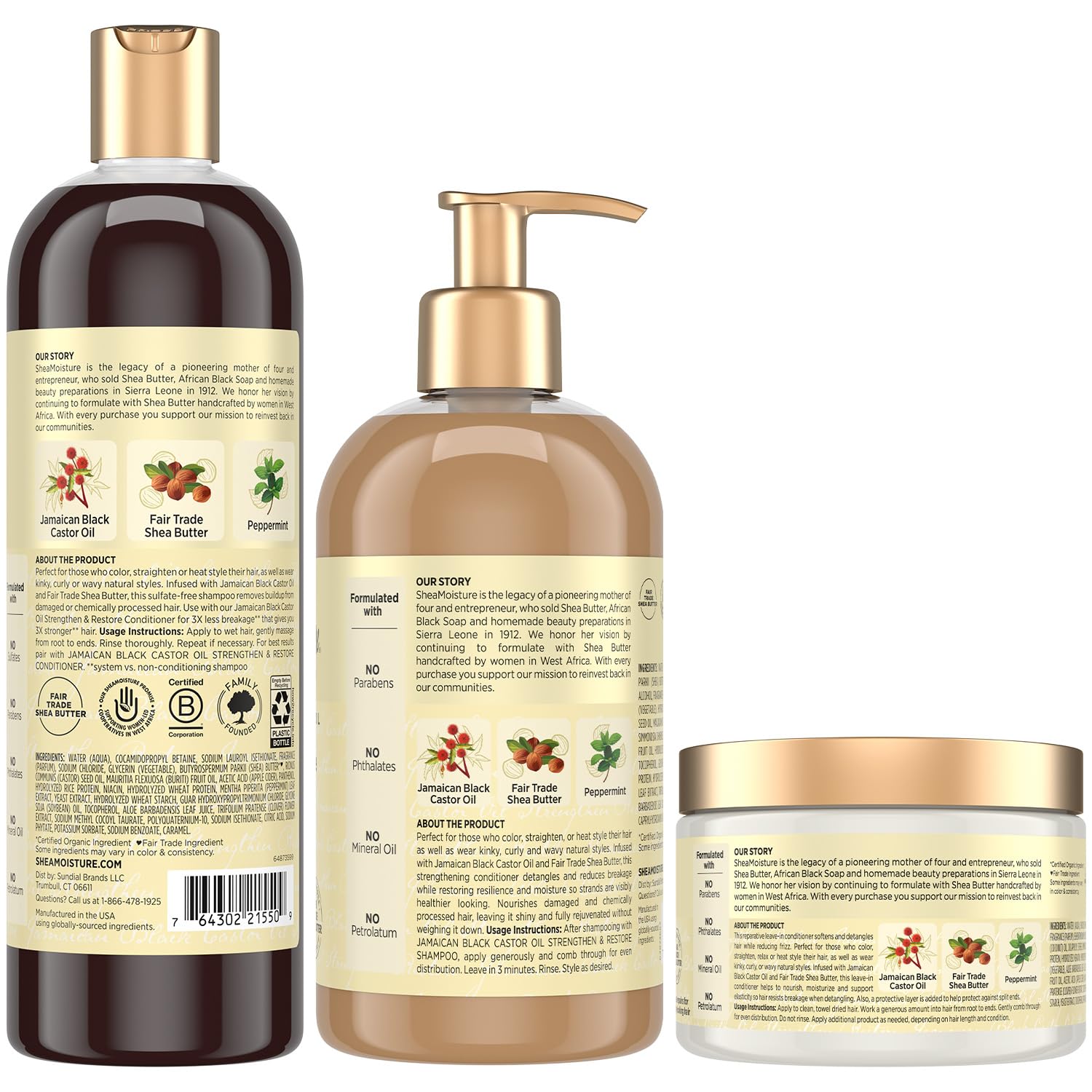 SheaMoisture Jamaican Black Castor Oil Conditioner for detangling and moisture