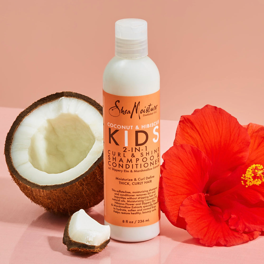 Sheamoisture Kids Coco Hibisco cabellos rizados: definición y brillo natural.
