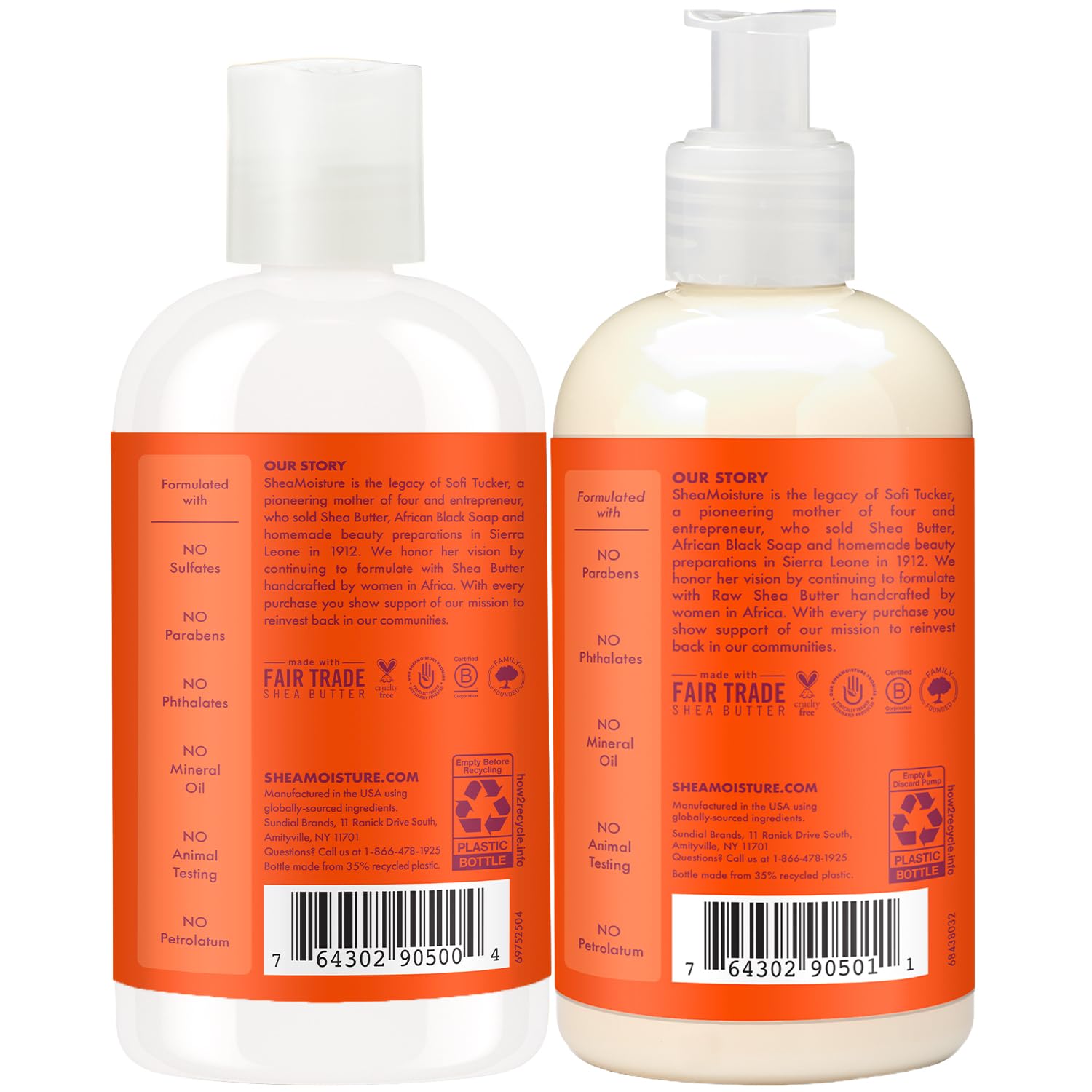 SheaMoisture Kids Mango & Carrot Conditioner bottle for detangling without weighing hair down.
