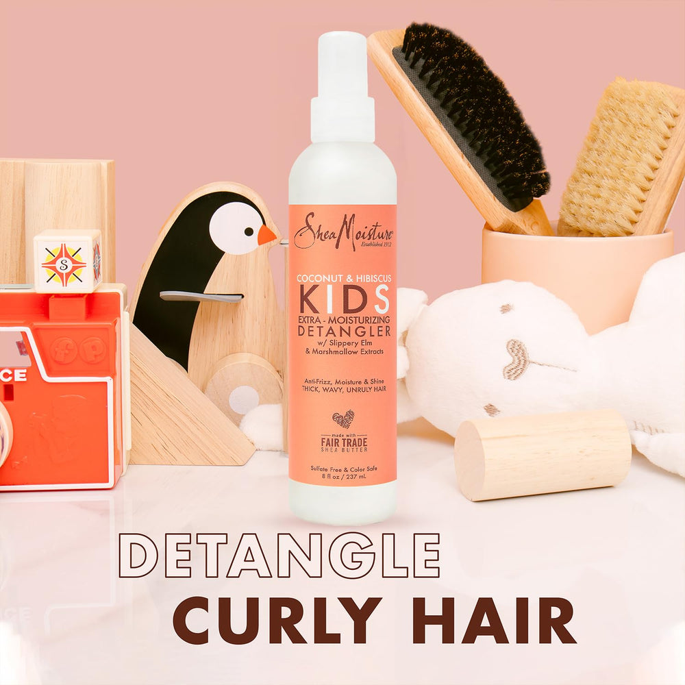Sheamoisture Kids wavy hair texture ready for smooth styling.