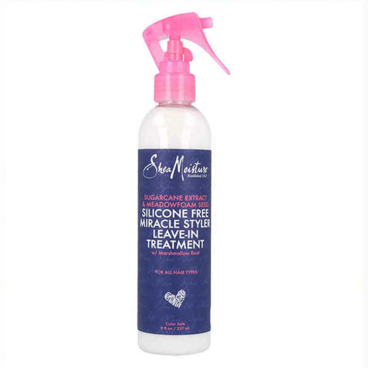 SheaMoisture Leave-In en botella de 8 oz para cabello seco, suavidad y brillo.